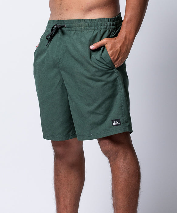 QUIKSILVER メンズ EVERYDAY SOLID VOLLEY 19 ジャムボードショーツ 19インチ インナーショーツ付き (ウエストゴムタイプ) ノンストレッチ・撥水加工 【2026年春夏モデル】