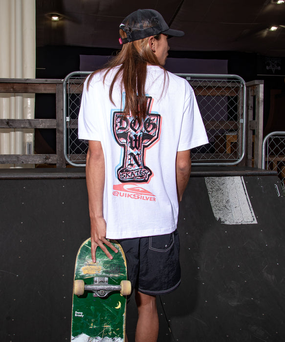 <QUIKSILVER X DOGTOWN> メンズ DTQS PG RXCX ST 半袖コットンTシャツ レギュラーフィット【2026年夏モデル】