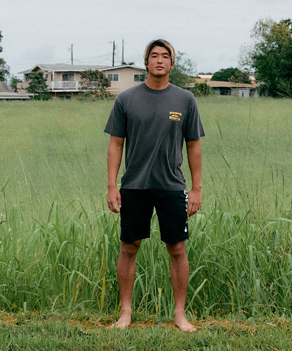 QUIKSILVER メンズ SURF CO ST 半袖Tシャツ バックプリント ルーズフィット【2026年夏モデル】