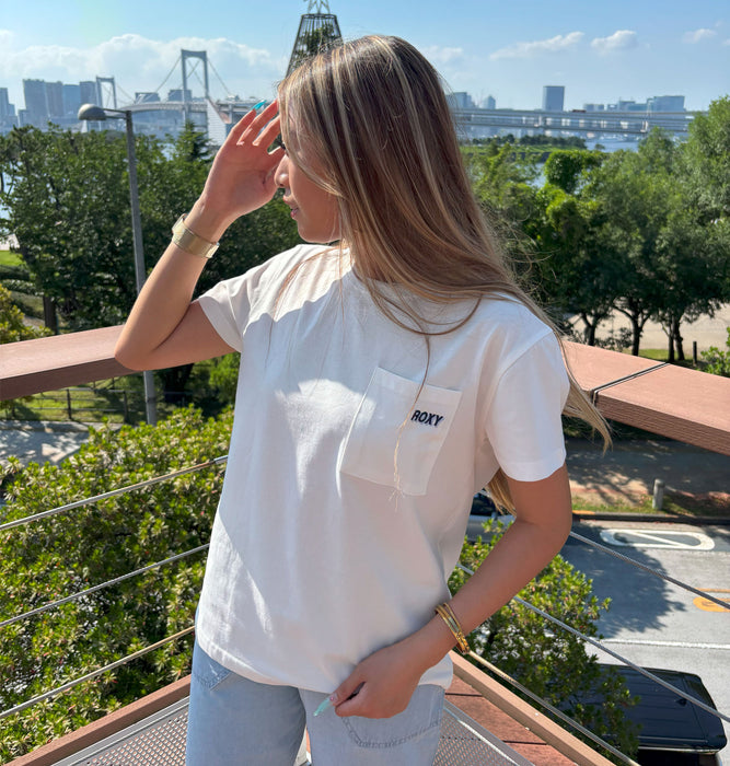 【OUTLET】Roxy GET SOME SUNSHINE ウィメンズ 半袖Tシャツ 接触冷感 バックプリント