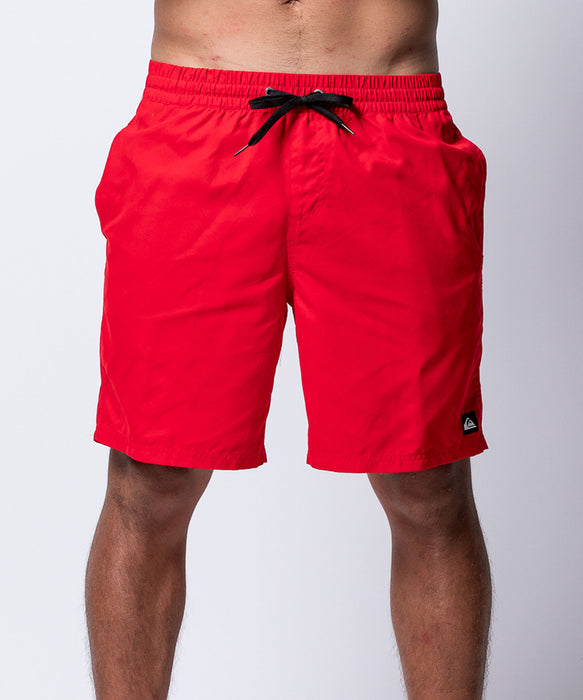 QUIKSILVER メンズ EVERYDAY SOLID VOLLEY 19 ジャムボードショーツ 19インチ インナーショーツ付き (ウエストゴムタイプ) ノンストレッチ・撥水加工 【2026年春夏モデル】