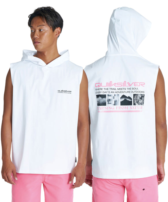 QUIKSILVER メンズ QS UNION SLY フード付きタンクトップ 接触冷感 速乾 UPF50+ ストレッチ【2026年夏モデル】