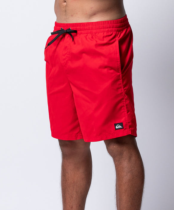 QUIKSILVER メンズ EVERYDAY SOLID VOLLEY 19 ジャムボードショーツ 19インチ インナーショーツ付き (ウエストゴムタイプ) ノンストレッチ・撥水加工 【2026年春夏モデル】