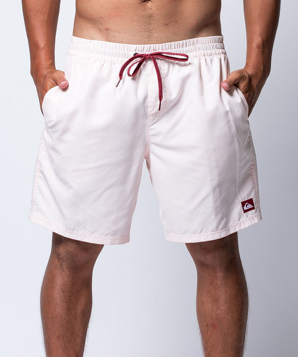 QUIKSILVER メンズ EVERYDAY SOLID VOLLEY 19 ジャムボードショーツ 19インチ インナーショーツ付き (ウエストゴムタイプ) ノンストレッチ・撥水加工 【2026年春夏モデル】