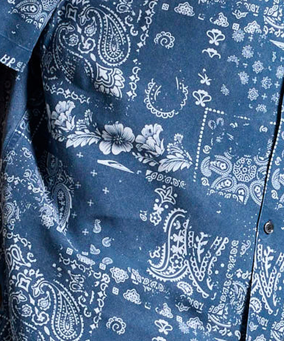 QUIKSILVER メンズ/ユニセックス MERCURY PAISLEY OPEN SHIRT 半袖シャツ オープンカラー<MERCURY COLLECTION>【2026年夏モデル】