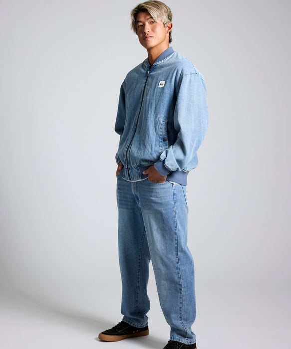 QUIKSILVER メンズ DENIM WASH PT デニムパンツ ルーズフィット ドローコード付き【2026年春夏モデル】