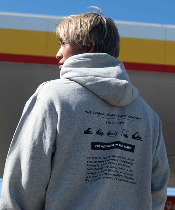 【OUTLET】QUIKSILVER メンズ HISTORY SWEAT PK パーカー 軽量ソフトフリース 特殊裏起毛