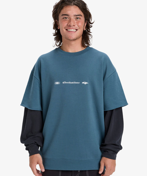 OUTLET FAMILY SALE】Quiksilver メンズ OPENBAR CREW プルオーバー