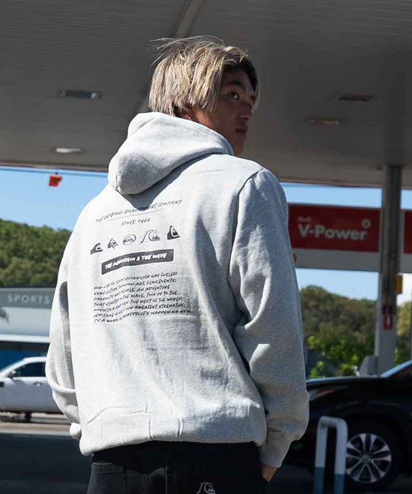 OUTLET】QUIKSILVER メンズ HISTORY SWEAT PK パーカー 軽量ソフト