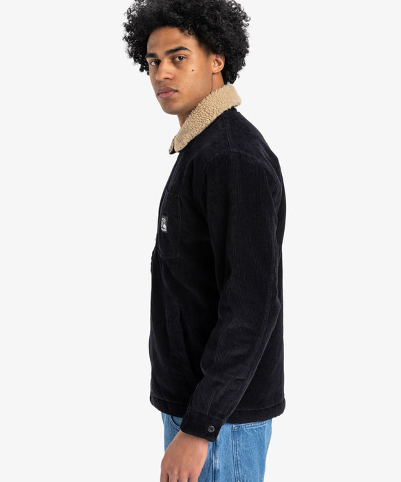 OUTLET】Quiksilver メンズ DNA SHERPA HARRINGTON JACKET ボア