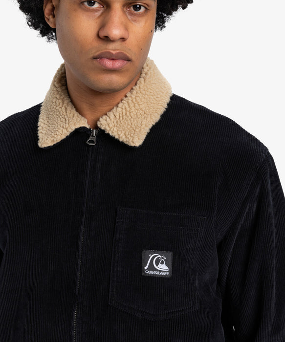 OUTLET】Quiksilver メンズ DNA SHERPA HARRINGTON JACKET ボア