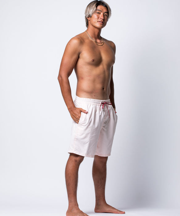 QUIKSILVER メンズ EVERYDAY SOLID VOLLEY 19 ジャムボードショーツ 19インチ インナーショーツ付き (ウエストゴムタイプ) ノンストレッチ・撥水加工 【2026年春夏モデル】