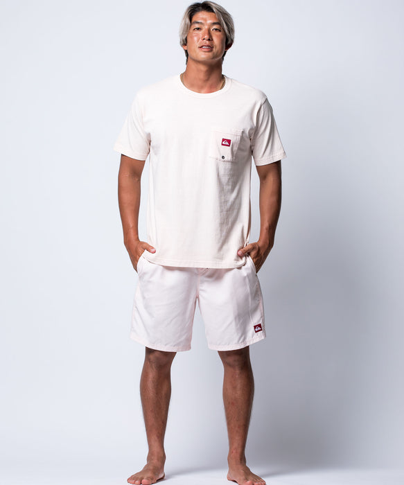 QUIKSILVER メンズ EVERYDAY SOLID VOLLEY 19 ジャムボードショーツ 19インチ インナーショーツ付き (ウエストゴムタイプ) ノンストレッチ・撥水加工 【2026年春夏モデル】