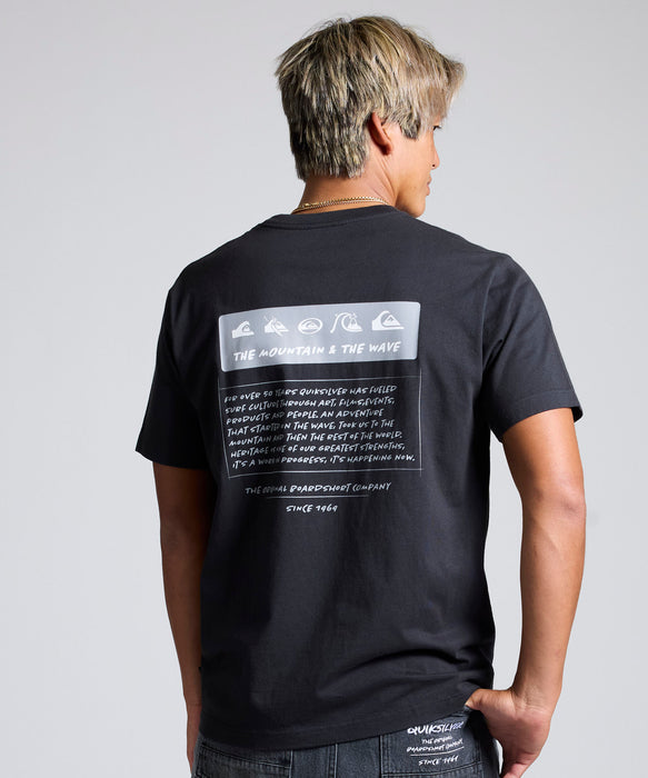 QUIKSILVER メンズ/ユニセックス BW HISTORY FRAME ST 半袖コットンTシャツ レギュラーフィット【2026年春夏モデル】
