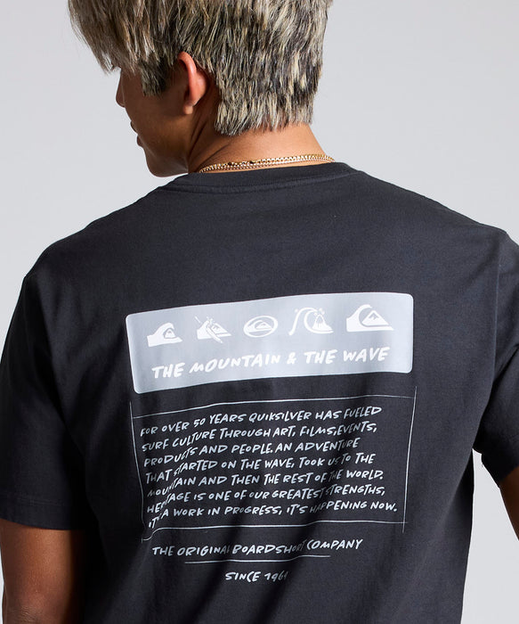 QUIKSILVER メンズ/ユニセックス BW HISTORY FRAME ST 半袖コットンTシャツ レギュラーフィット【2026年春夏モデル】