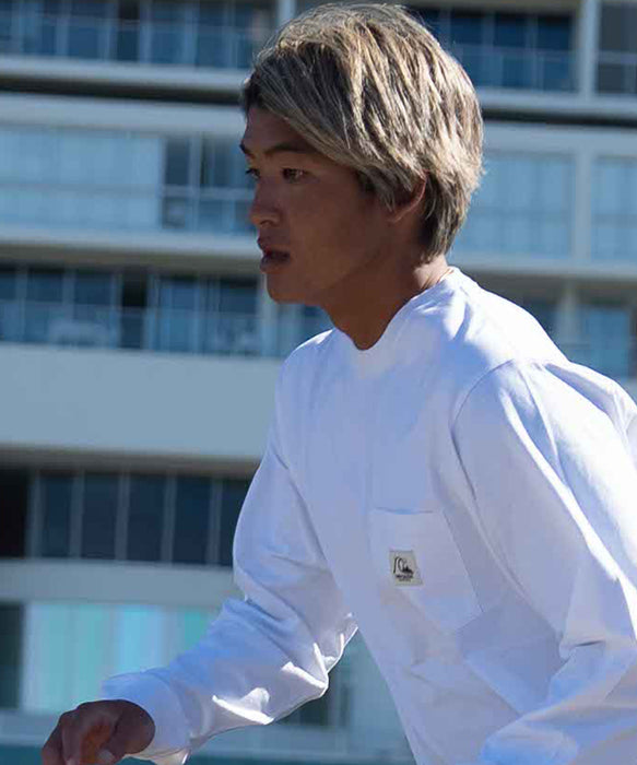 【OUTLET】Quiksilver メンズ BW HISTORY POCKET LT 長袖Tシャツ