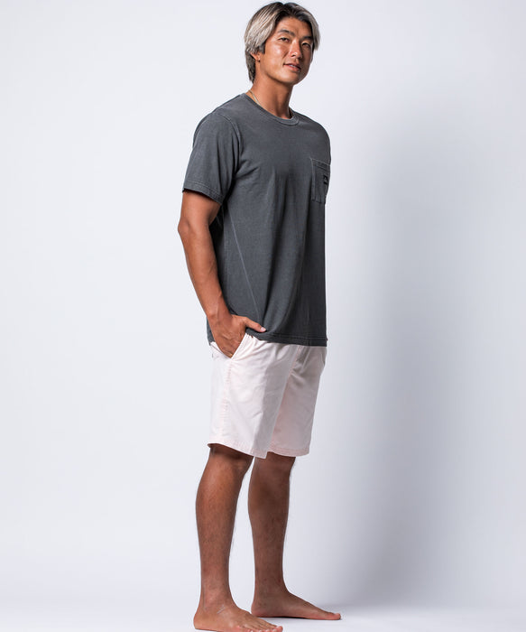 QUIKSILVER メンズ EVERYDAY SOLID VOLLEY 19 ジャムボードショーツ 19インチ インナーショーツ付き (ウエストゴムタイプ) ノンストレッチ・撥水加工 【2026年春夏モデル】