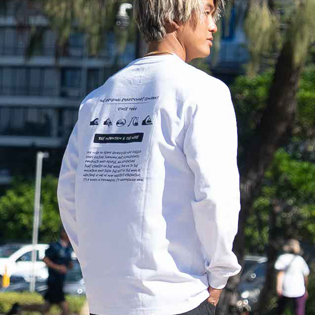 OUTLET】Quiksilver メンズ BW HISTORY POCKET LT 長袖Tシャツ