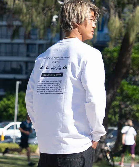 【OUTLET】Quiksilver メンズ BW HISTORY POCKET LT 長袖Tシャツ
