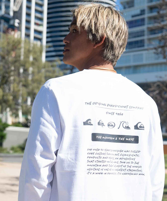OUTLET FAMILY SALE】Quiksilver メンズ BW HISTORY POCKET LT 長袖Tシャツ