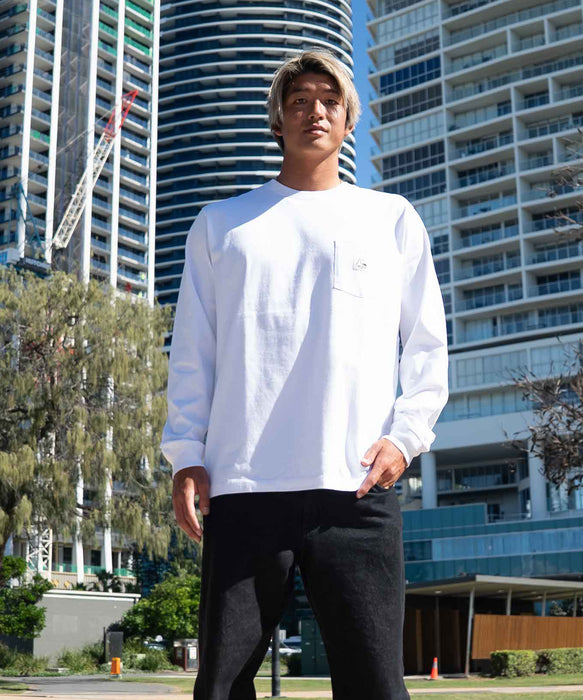 OUTLET FAMILY SALE】Quiksilver メンズ BW HISTORY POCKET LT 長袖Tシャツ