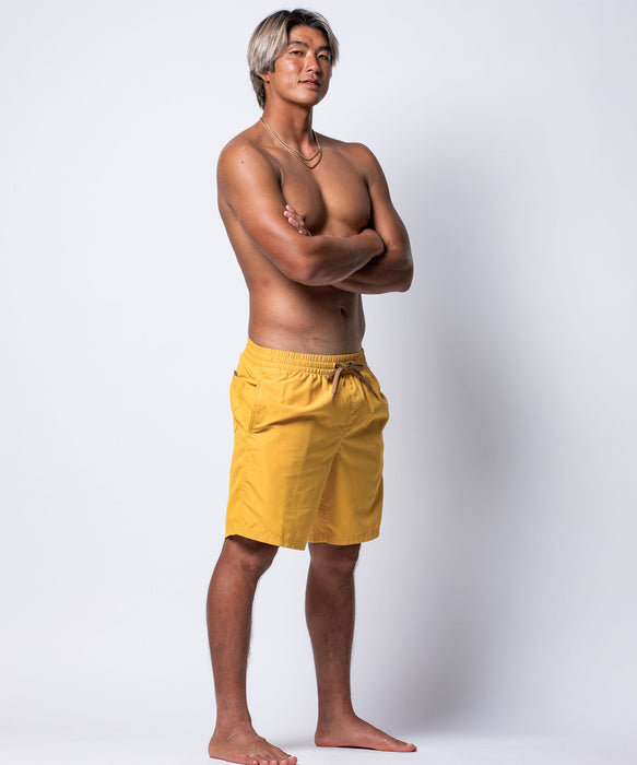 QUIKSILVER メンズ EVERYDAY SOLID VOLLEY 19 ジャムボードショーツ 19インチ インナーショーツ付き (ウエストゴムタイプ) ノンストレッチ・撥水加工 【2026年春夏モデル】
