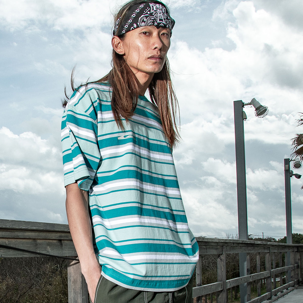 Borders様　⭐️2258 メンズ DTQS BORDER ST ボーダー半袖Tシャツ ルーズフィット【2026年夏