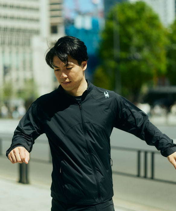 SPYDER メンズ JACKET ランニングジャケット ウィンドブレーカー【2026