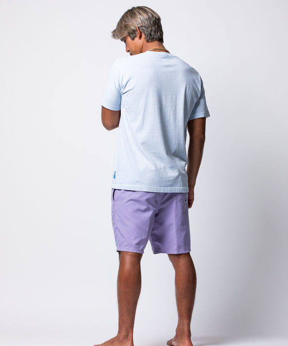 QUIKSILVER メンズ EVERYDAY SOLID VOLLEY 19 ジャムボードショーツ 19インチ インナーショーツ付き (ウエストゴムタイプ) ノンストレッチ・撥水加工 【2026年春夏モデル】