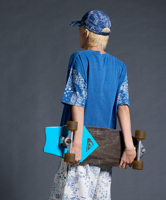 QUIKSILVER メンズ/ユニセックス MERCURY PAISLEY SLEEVE ST 半袖Tシャツ ペイズリー柄 ルーズフィット<MERCURY COLLECTION>【2026年夏モデル】