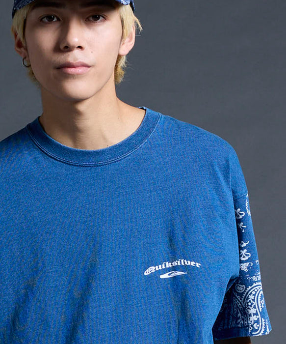 QUIKSILVER メンズ/ユニセックス MERCURY PAISLEY SLEEVE ST 半袖Tシャツ ペイズリー柄 ルーズフィット<MERCURY COLLECTION>【2026年夏モデル】