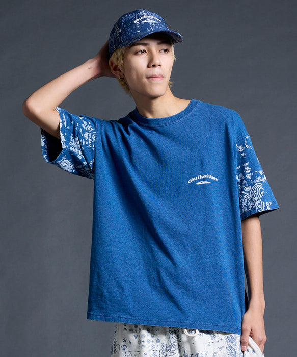 QUIKSILVER メンズ/ユニセックス MERCURY PAISLEY SLEEVE ST 半袖Tシャツ ペイズリー柄 ルーズフィット<MERCURY COLLECTION>【2026年夏モデル】