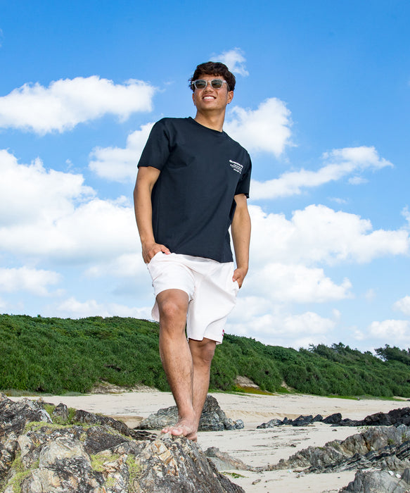 QUIKSILVER メンズ EVERYDAY SOLID VOLLEY 19 ジャムボードショーツ 19インチ インナーショーツ付き (ウエストゴムタイプ) ノンストレッチ・撥水加工 【2026年春夏モデル】