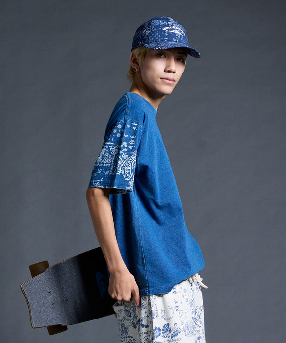 QUIKSILVER メンズ/ユニセックス MERCURY PAISLEY SLEEVE ST 半袖Tシャツ ペイズリー柄 ルーズフィット<MERCURY COLLECTION>【2026年夏モデル】