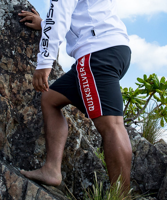 QUIKSILVER メンズ EVERYDAY CLICKER VOLLEY 17 ジャムボードショーツ 17インチ インナーショーツ付き (ウエストゴムタイプ) ノンストレッチ・撥水加工 【2026年春夏モデル】