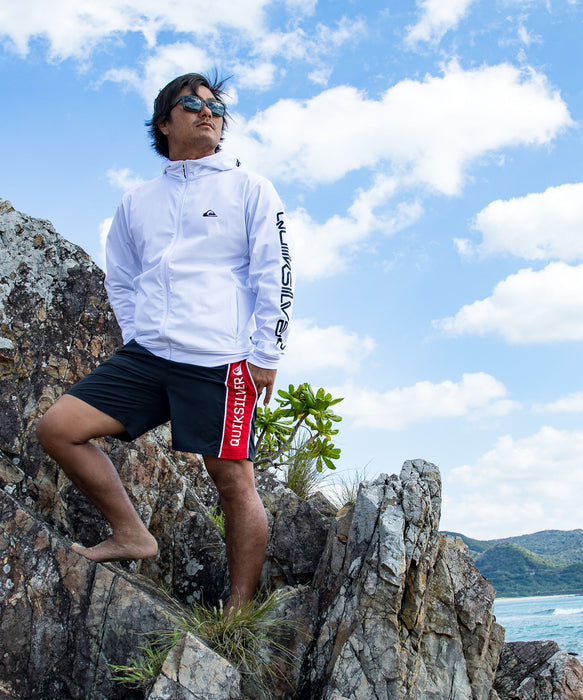 QUIKSILVER メンズ OMNI MW ZIP HOODIE 長袖ラッシュガード ハイネック