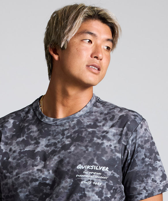 QUIKSILVER メンズ HAND DRAWN SS 半袖Tシャツ 速乾 UPF50+ レギュラー