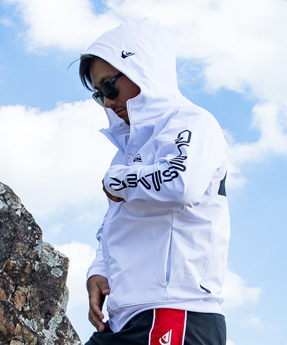 QUIKSILVER メンズ OMNI MW ZIP HOODIE 長袖ラッシュガード ハイネック
