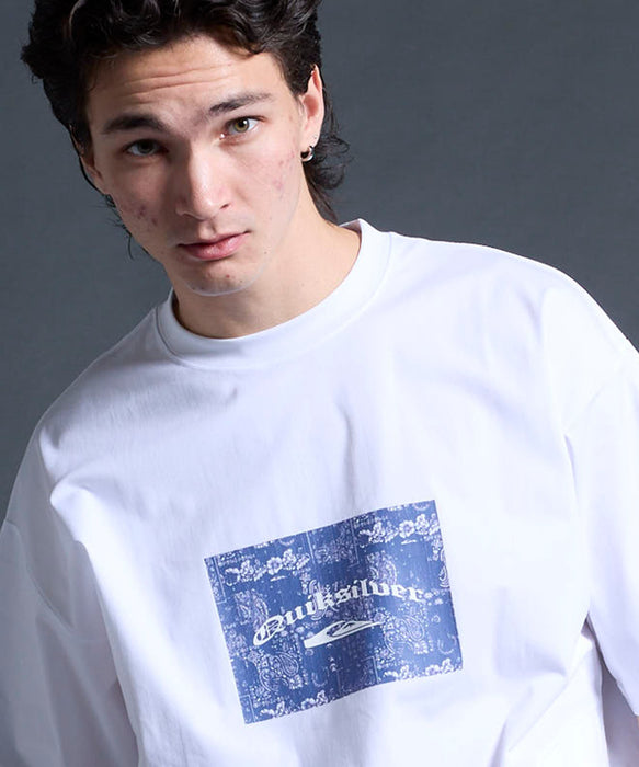 QUIKSILVER メンズ/ユニセックス MERCURY PAISLEY BOX SS 半袖Tシャツ 接触冷感 速乾 UPF50+ 4WAYストレッチ<MERCURY COLLECTION>【2026年夏モデル】