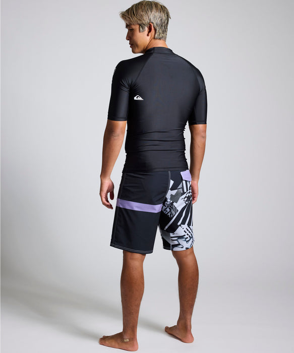 QUIKSILVER メンズ ALL TIME SR ハイネック半袖ラッシュガード 速乾 UPF50+ ストレッチ【2026年春夏モデル】