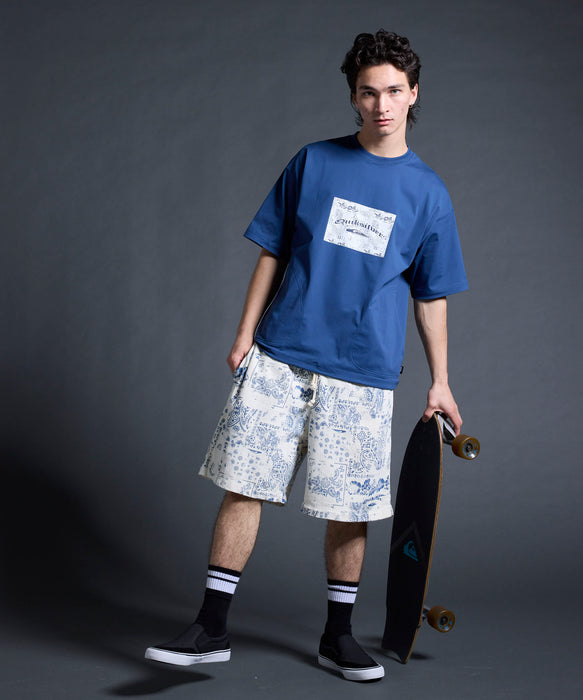 QUIKSILVER メンズ/ユニセックス MERCURY PAISLEY BAGGY SWEAT SHORTS ショートパンツ ペイズリー柄 フリース生地<MERCURY COLLECTION>【2026年夏モデル】