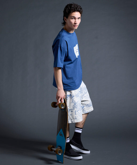 QUIKSILVER メンズ/ユニセックス MERCURY PAISLEY BAGGY SWEAT SHORTS ショートパンツ ペイズリー柄 フリース生地<MERCURY COLLECTION>【2026年夏モデル】