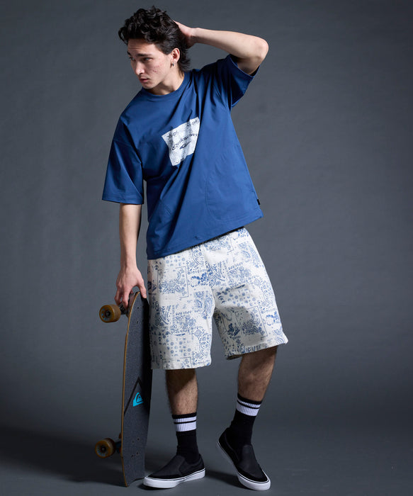 QUIKSILVER メンズ/ユニセックス MERCURY PAISLEY BOX SS 半袖Tシャツ 接触冷感 速乾 UPF50+ 4WAYストレッチ<MERCURY COLLECTION>【2026年夏モデル】