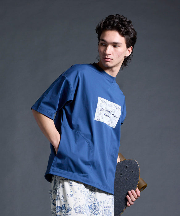 QUIKSILVER メンズ/ユニセックス MERCURY PAISLEY BOX SS 半袖Tシャツ 接触冷感 速乾 UPF50+ 4WAYストレッチ<MERCURY COLLECTION>【2026年夏モデル】