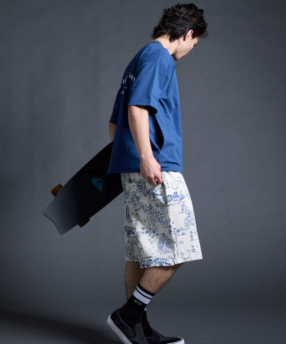 QUIKSILVER メンズ/ユニセックス MERCURY PAISLEY BOX SS 半袖Tシャツ 接触冷感 速乾 UPF50+ 4WAYストレッチ<MERCURY COLLECTION>【2026年夏モデル】