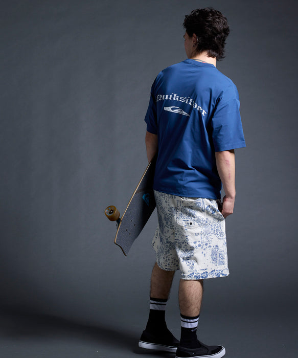 QUIKSILVER メンズ/ユニセックス MERCURY PAISLEY BOX SS 半袖Tシャツ 接触冷感 速乾 UPF50+ 4WAYストレッチ<MERCURY COLLECTION>【2026年夏モデル】
