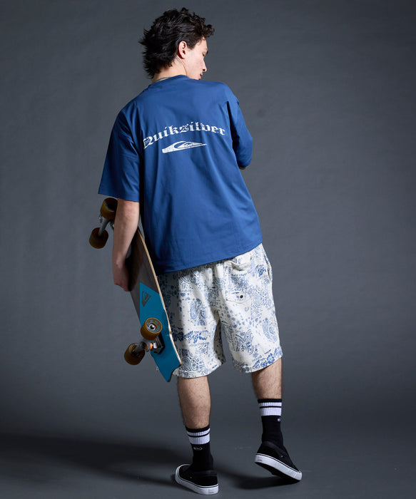 QUIKSILVER メンズ/ユニセックス MERCURY PAISLEY BAGGY SWEAT SHORTS ショートパンツ ペイズリー柄 フリース生地<MERCURY COLLECTION>【2026年夏モデル】