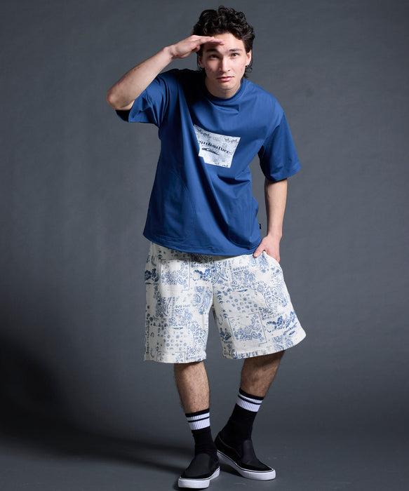 QUIKSILVER メンズ/ユニセックス MERCURY PAISLEY BOX SS 半袖Tシャツ 接触冷感 速乾 UPF50+ 4WAYストレッチ<MERCURY COLLECTION>【2026年夏モデル】