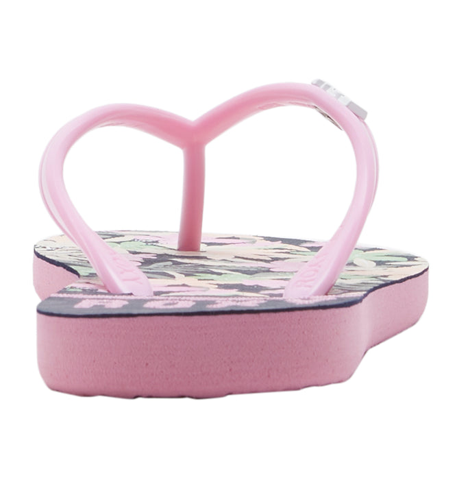【OUTLET】Roxy RG VIVA STAMP II キッズ 子供用 ビーチサンダル 花柄