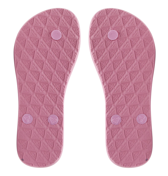 【OUTLET】Roxy RG VIVA STAMP II キッズ 子供用 ビーチサンダル 花柄